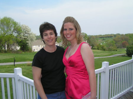 Carol and Katie before the prom in 2008