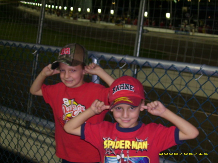 My 2 little ones at the Craftsman Truck race..