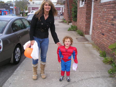 Spiderman and Me on Halloween
