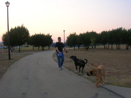 Taking my "kids" for a walk