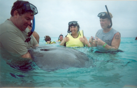 Grand Cayman with stingray