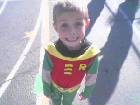 Ethan as Batman's sidekick