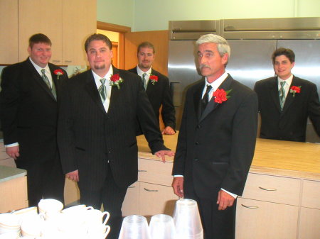 The guys in Jonathan's wedding 2006