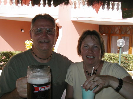 Linda and me in Aruba.