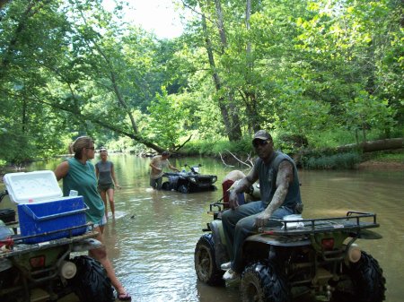 in the creek