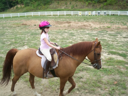 Sept 08 daughters riding lessons