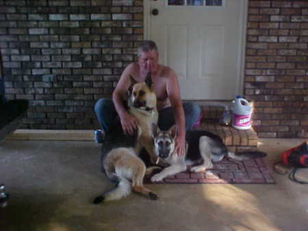 Jay and our dogs