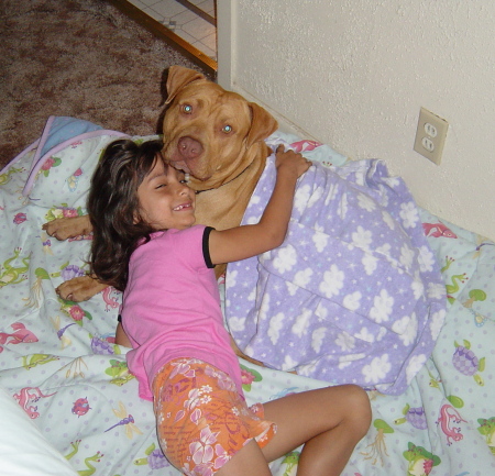 My daughter and dog