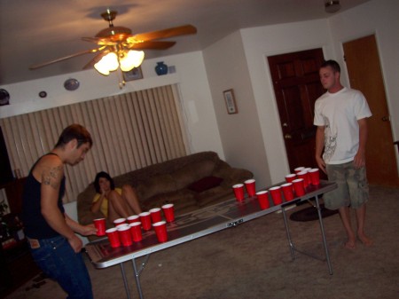 Beer Pong at my house