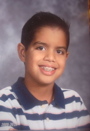 Dominic's 5th grade yearbook picture