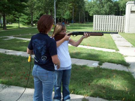 My oldest daughter Gabrielle Shooting Trap