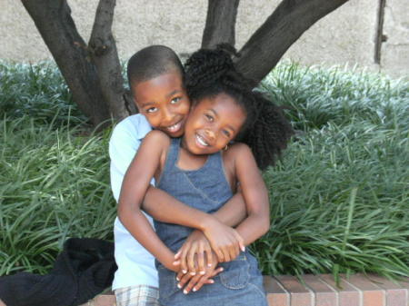 My Kids - Myles 10 & J'adore 6 on Father's Day
