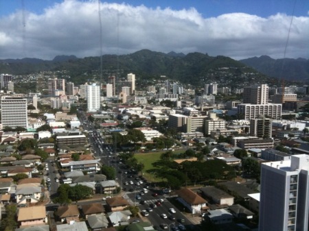 View from my apartment in Hawaii