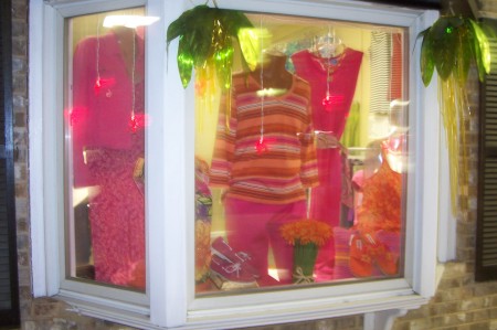 Front window at the store
