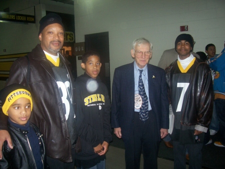 My boys and Mr. Rooney(Pittsburgh Steelers)