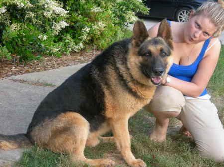 Heather with Hercules (dog)