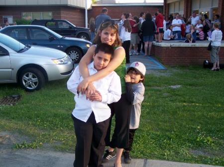 My wife Sandra & 2 boys after Choir Concert