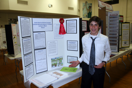 Ryan winning the Freshman Science Project