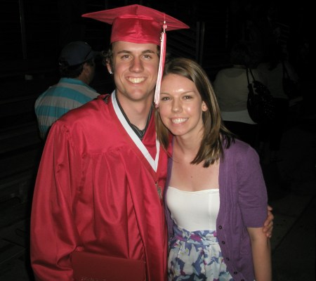 Taylor with his sister, Hannah