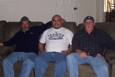 My husband, Eddie, son Frank, son-in-law Dan