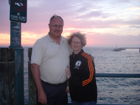 Beth and I on the pier