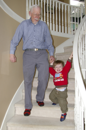 Dad and Daniel in Langley