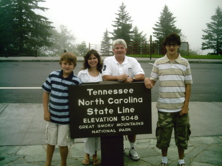 Alex, Kelly, Gary (husband), & Wade