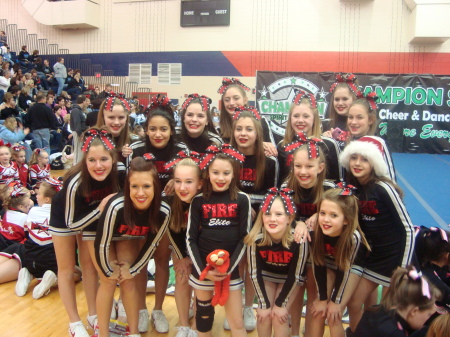 cassie's cheer team Dec. 2009