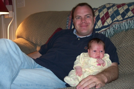 Dave with baby Sophia
