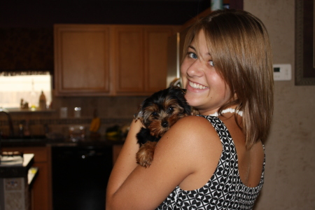 My beautiful daughter Brittany with Bailey