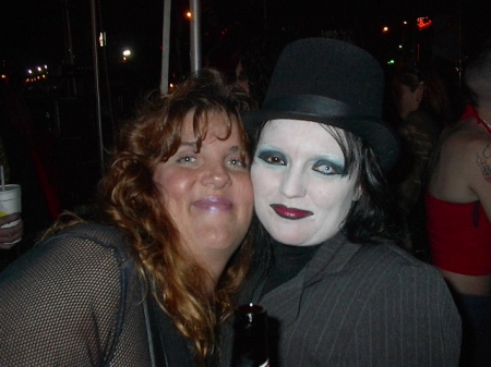 Me as Manson and my friend Annette