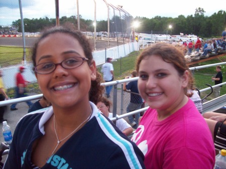 Colette and Melissa Enjoying the Races