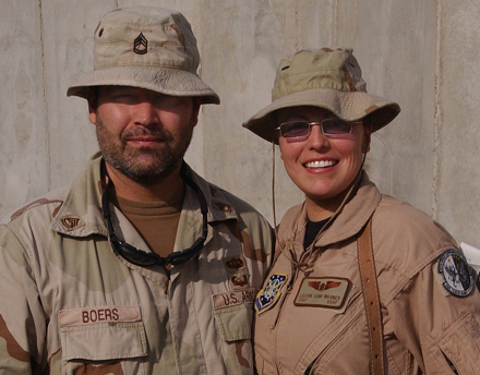 Sunny and I in Iraq 2004-2005.