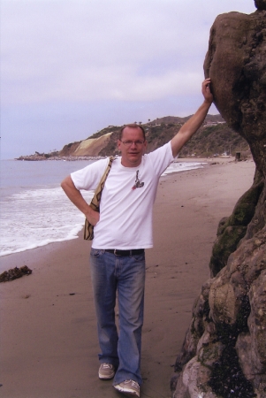 Me at San Clemente beach, southern California