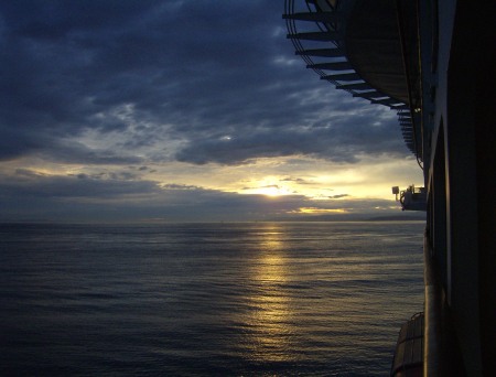 SUNSET ON THE INSIDE PASSAGE