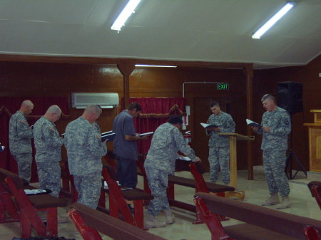 Leading Worship at Camp Liberty