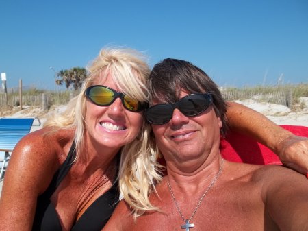 Jill & I on the beach