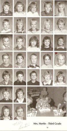 Mrs. Hortin 3rd Grade Class of 1987-88