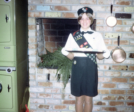 Kristy in Full GS uniform, 1967