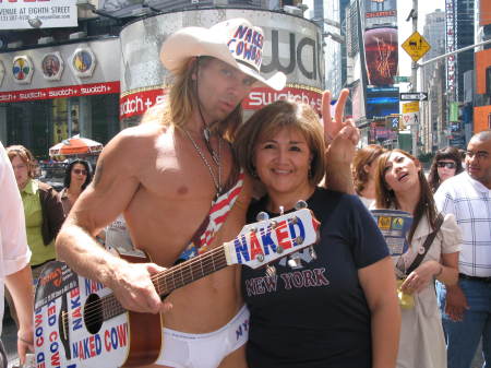Me with Naked Cowboy in NY, August 2008