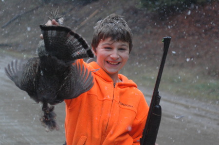 1st kill by himself,a great grouse!!