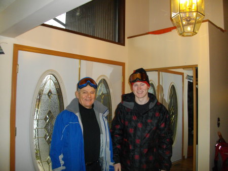 Mike and I going Snowboarding/Skiing