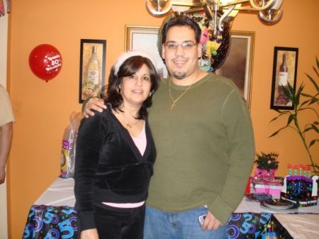 My son and I on my " YES" 50th birthday 2008!