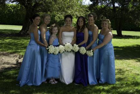 My bridesmaids and I