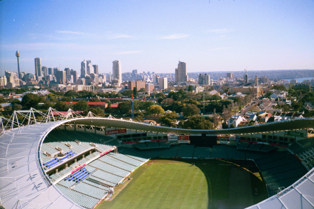 Sydney Football Stadium from lighting tower