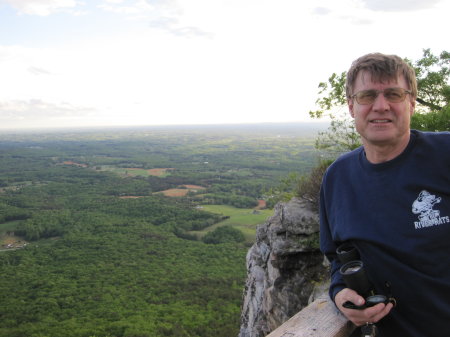 View NW from Pilot Mtn, NC.