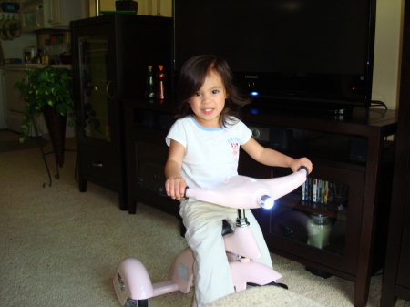 Lauren's new Pink Trike