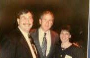 Laura and I with President Bush