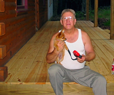 7/27/08 Bob holding Shanti Marie