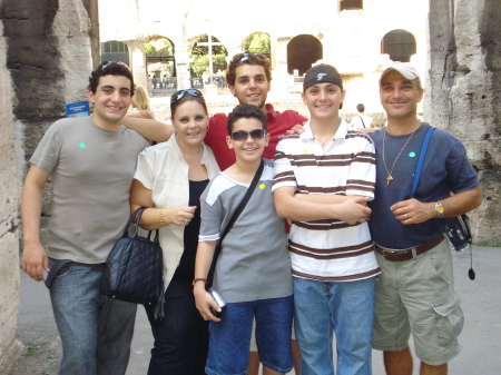 John, Kim and the boys in Rome~